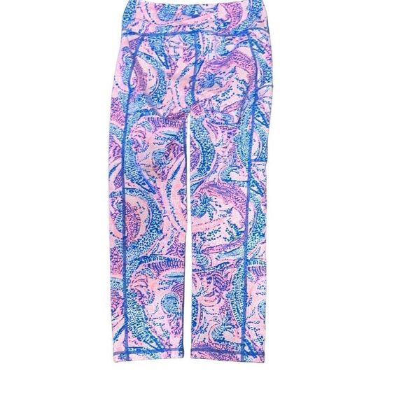 Lilly Pulitzer Luxletic Weekender Leggings Maybe Gator Cropped Athletic size XS - Picture 2 of 6